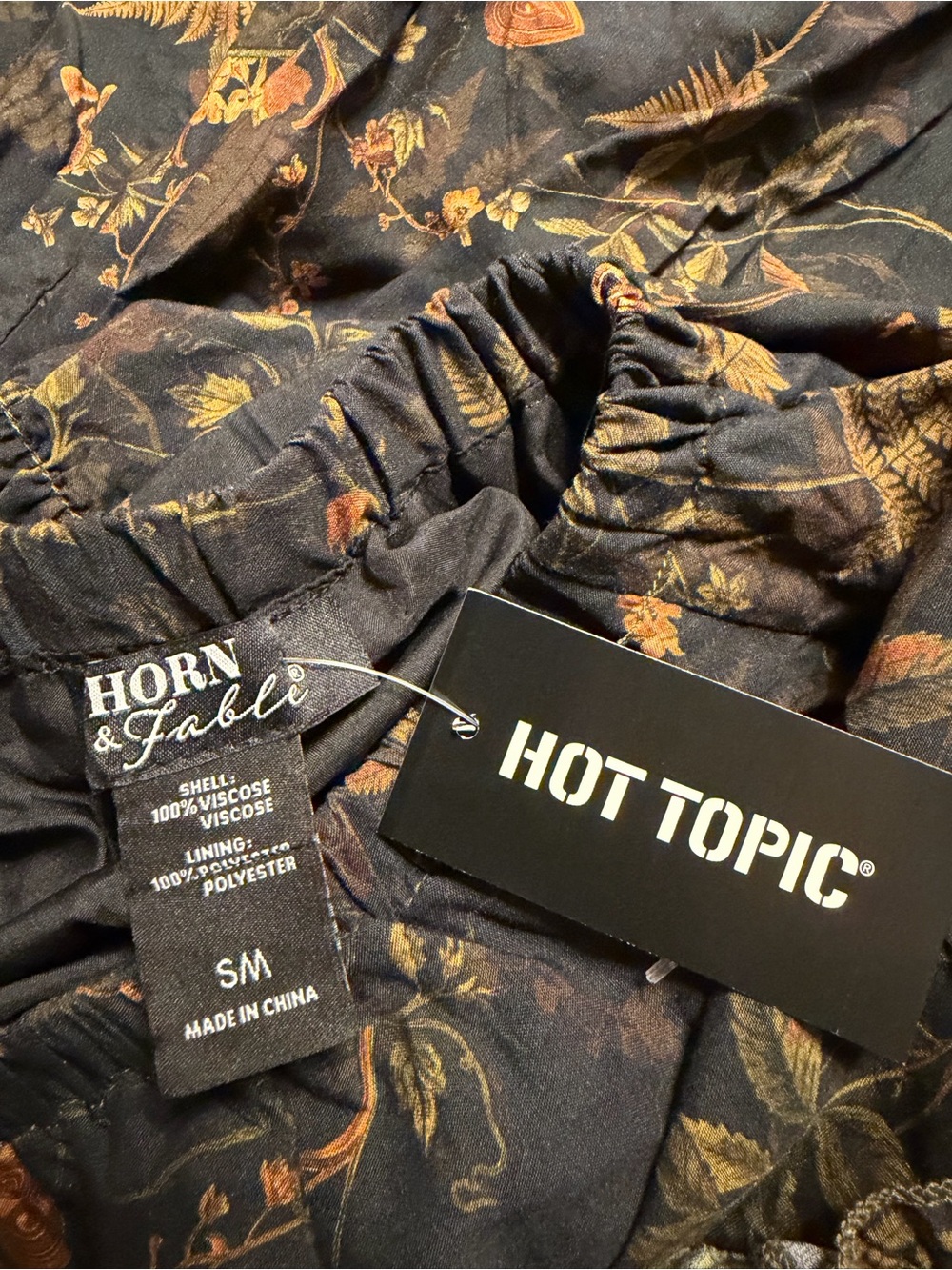 Hot Topic Horn & Fable Forest Tiered Ruffle Maxi Skirt Size S/M New - Picture 3 of 3